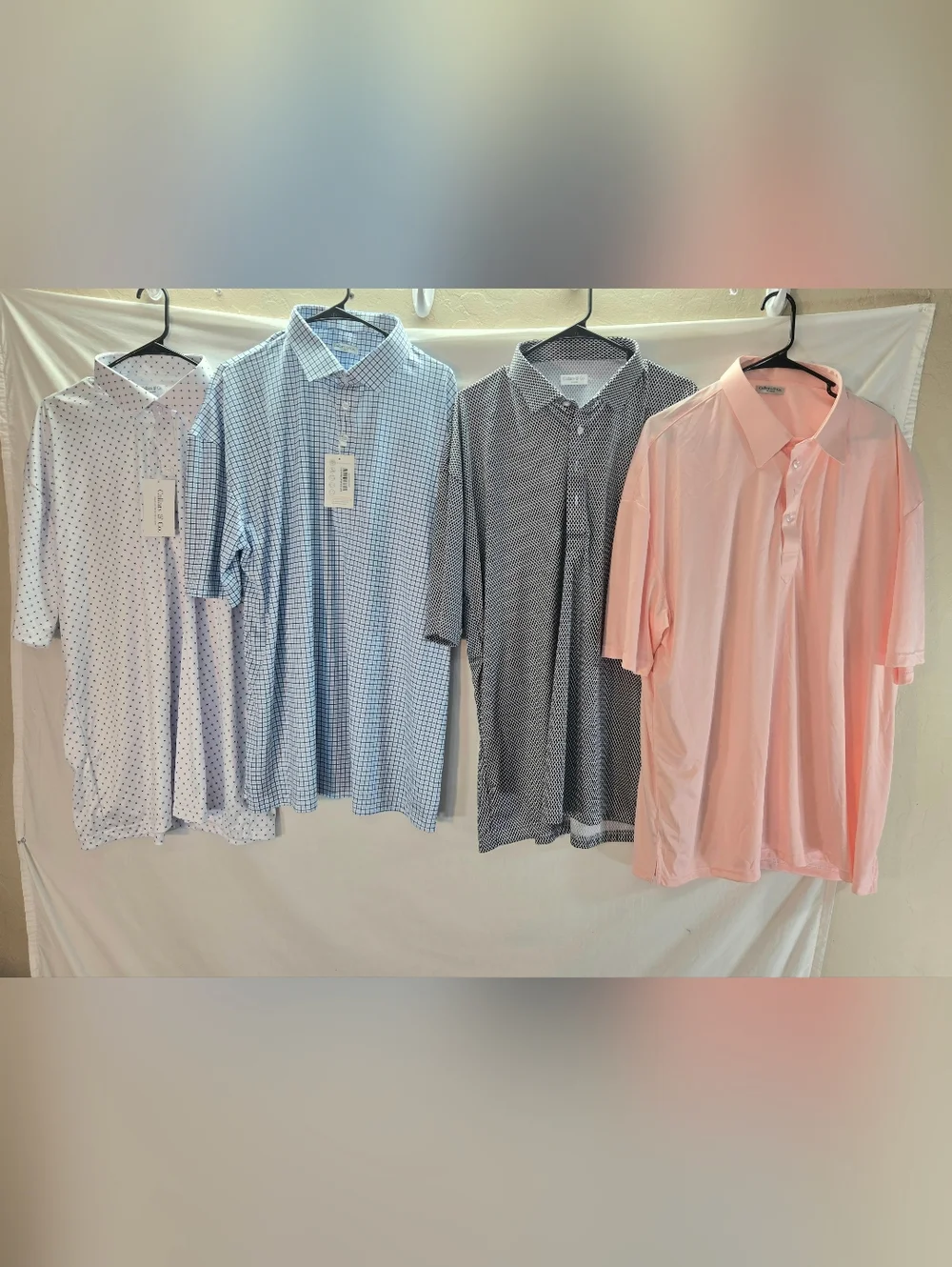 Lot of 4 Collars & Co Men's 3XL Polo Dress Shirts New With Tags